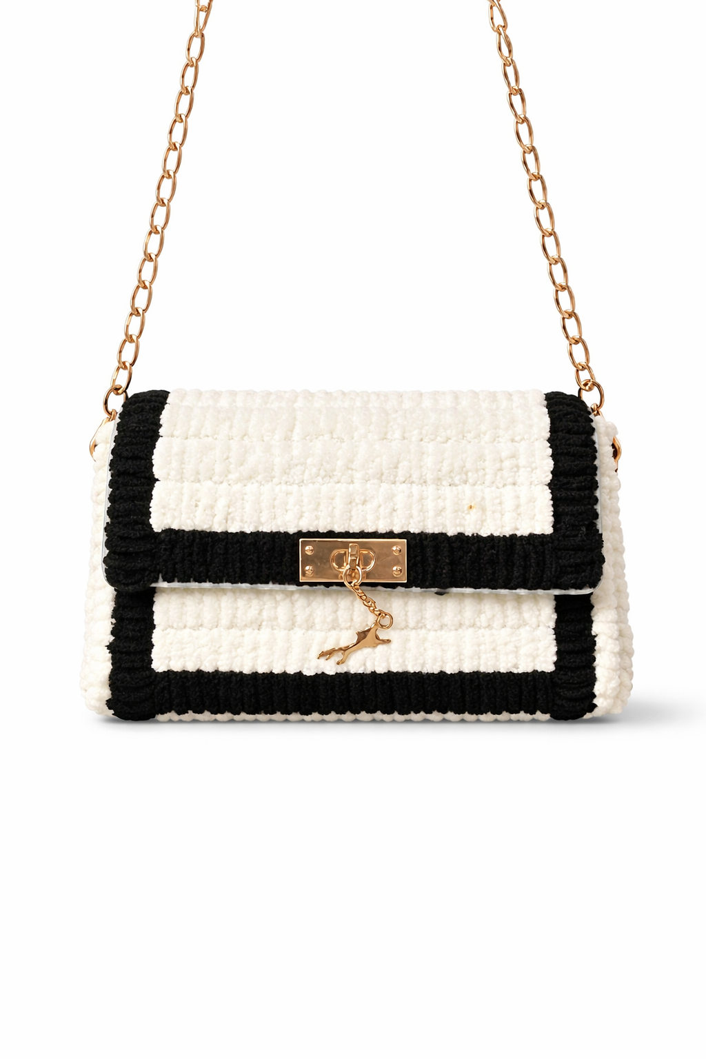 Midnight Pearl Wool Sling Bag