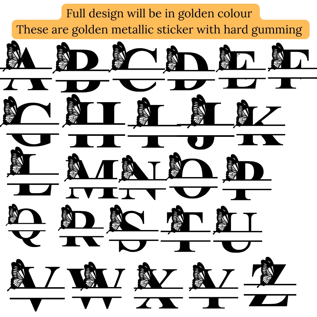 Name Sling- Butterfly Alphabet with name