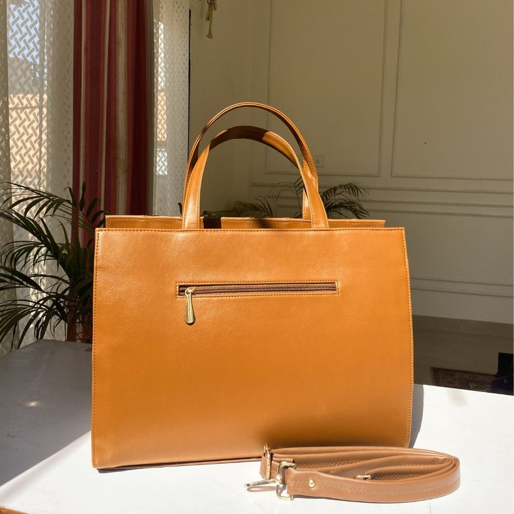 Max Tote - Tan brown