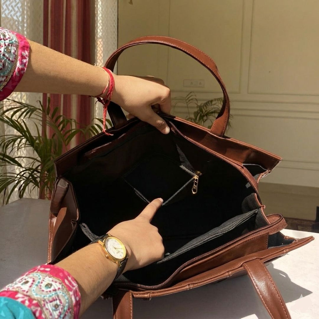 Max Tote - Chocolate Brown