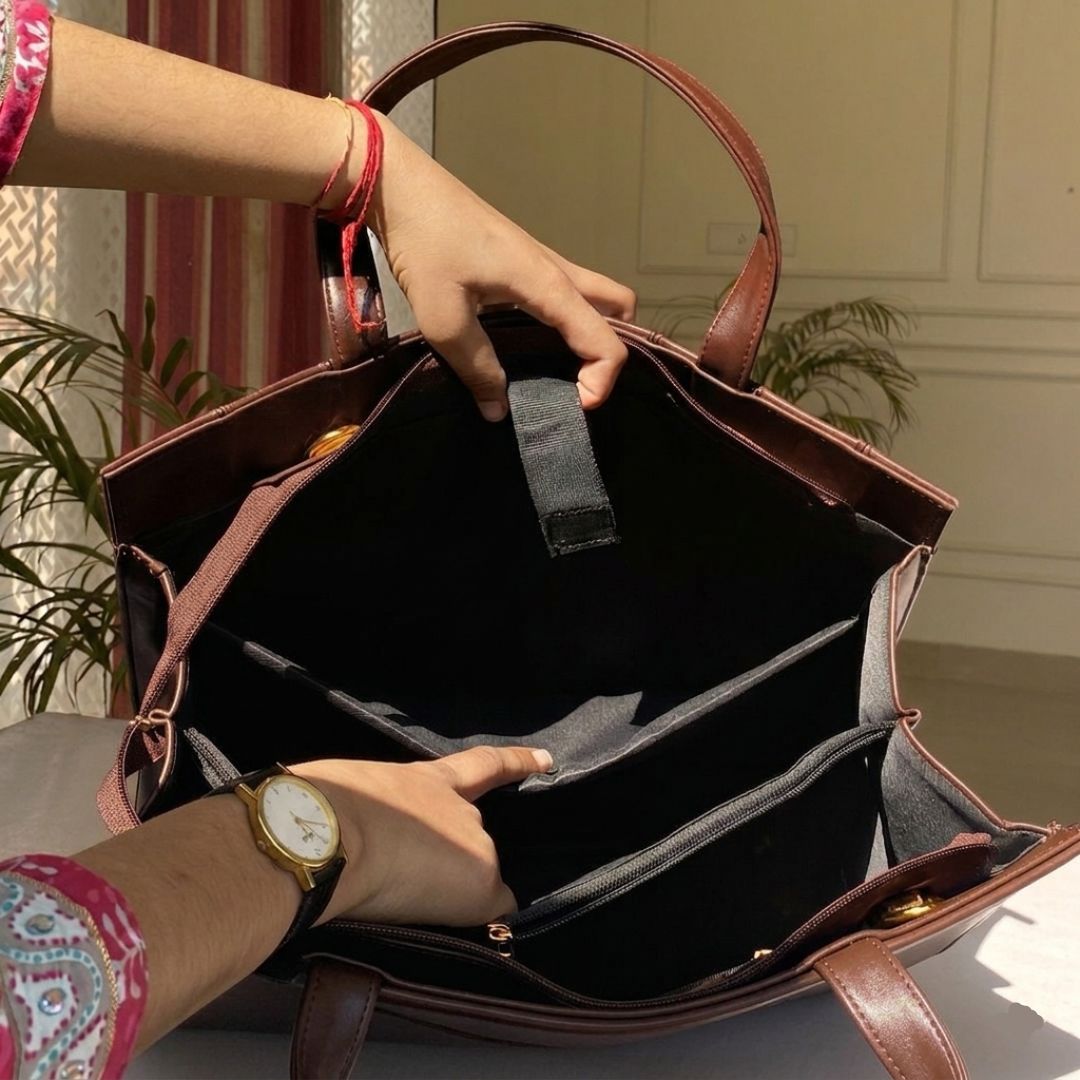 Max Tote - Chocolate Brown