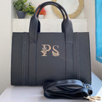 Metro tote-Floral Initials