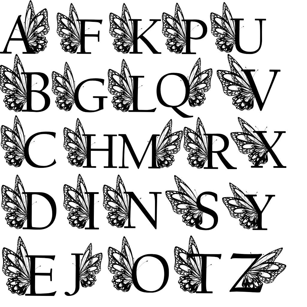 Name Sling- Butterfly Alphabet
