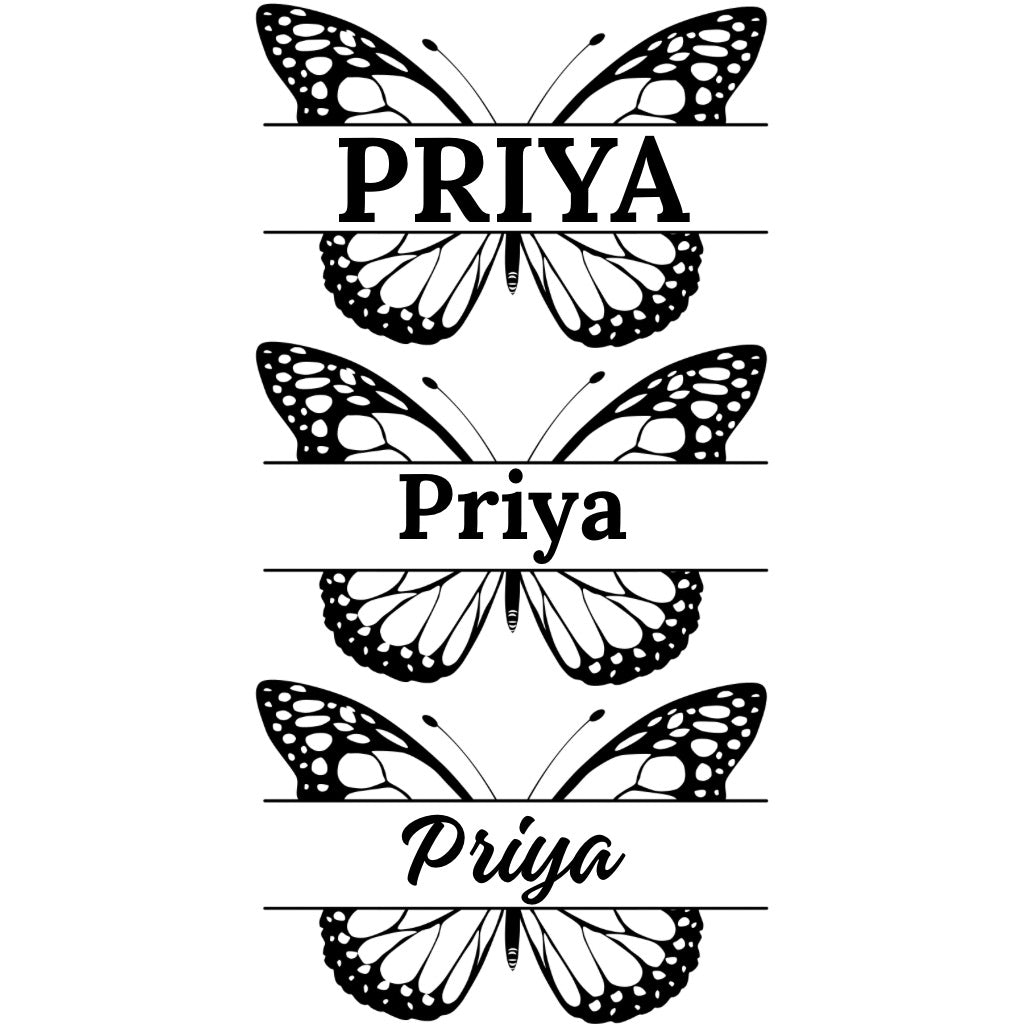 Name Sling- Name in Butterfly