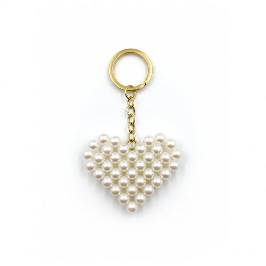 Pearl Heart Charm
