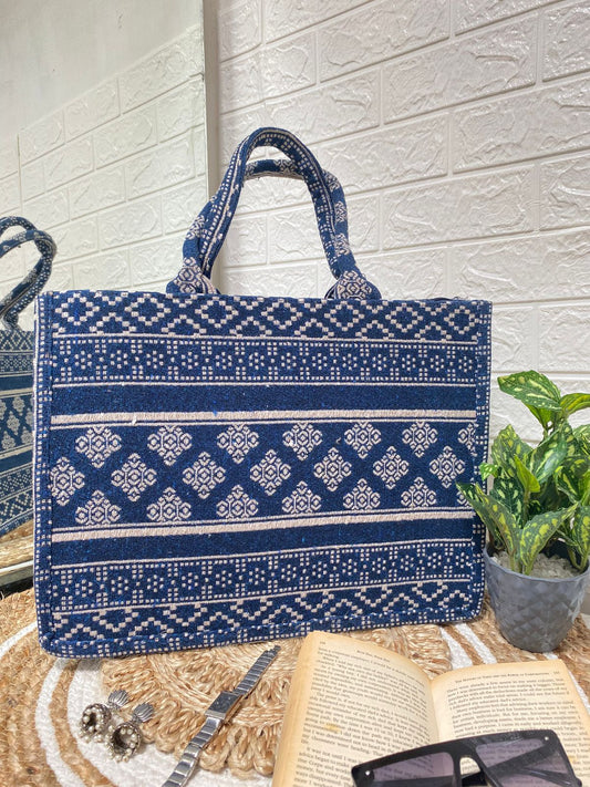 Blue Skyline Tote